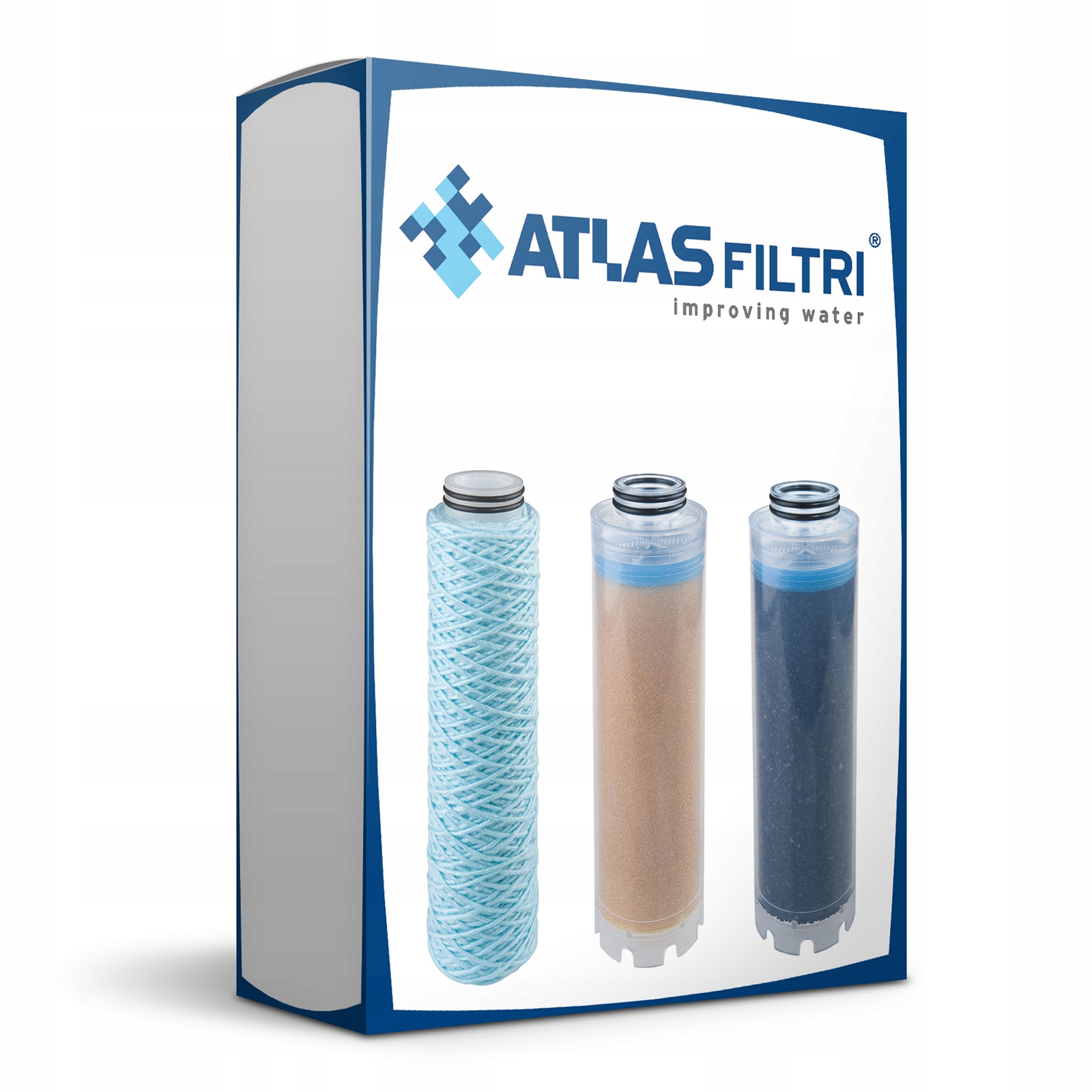 

Zestaw wkładów Atlas Filtri Trio 10"