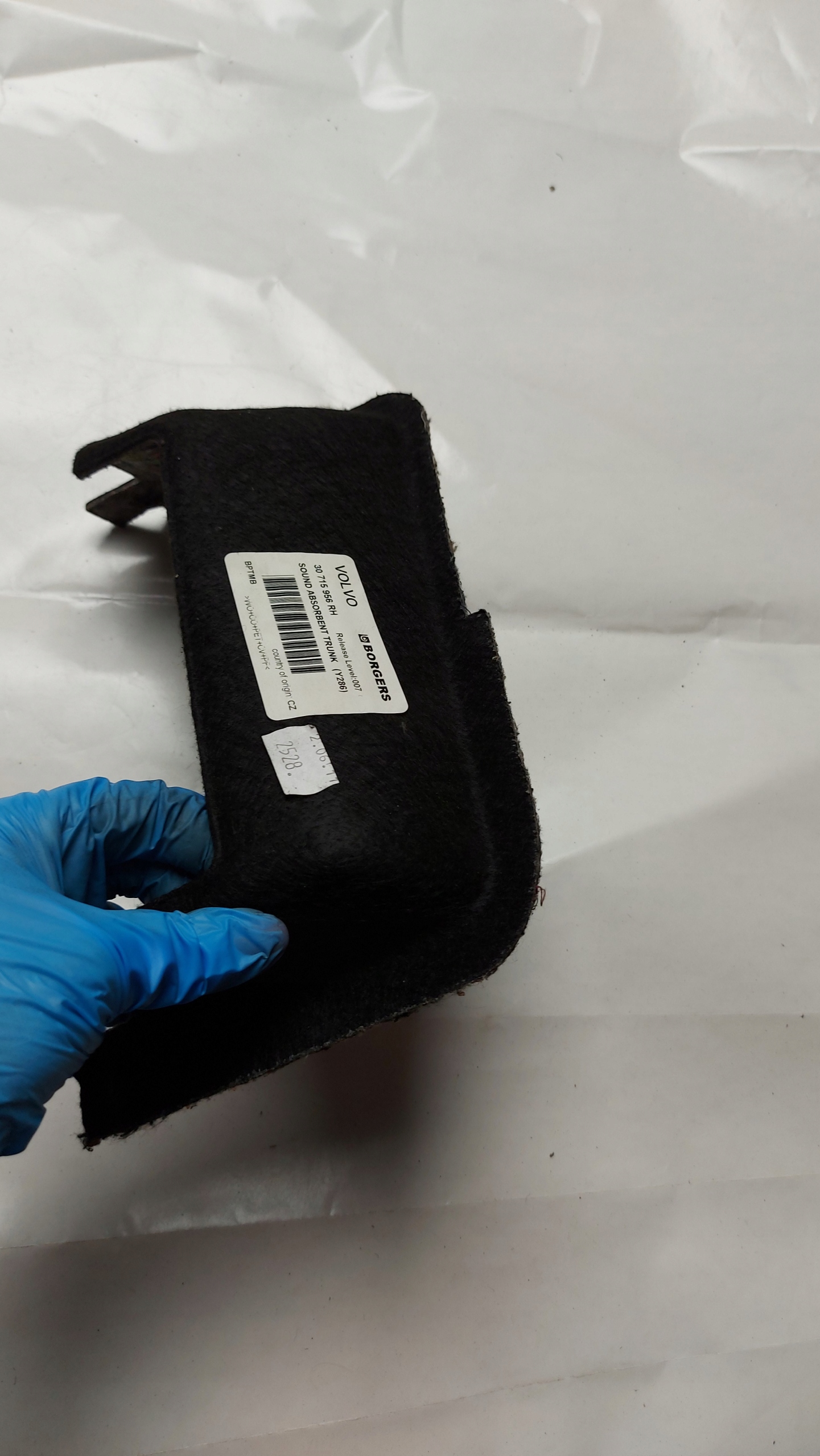 cover WYGLUSZENE boot right VOLVO S-80 II OE EU