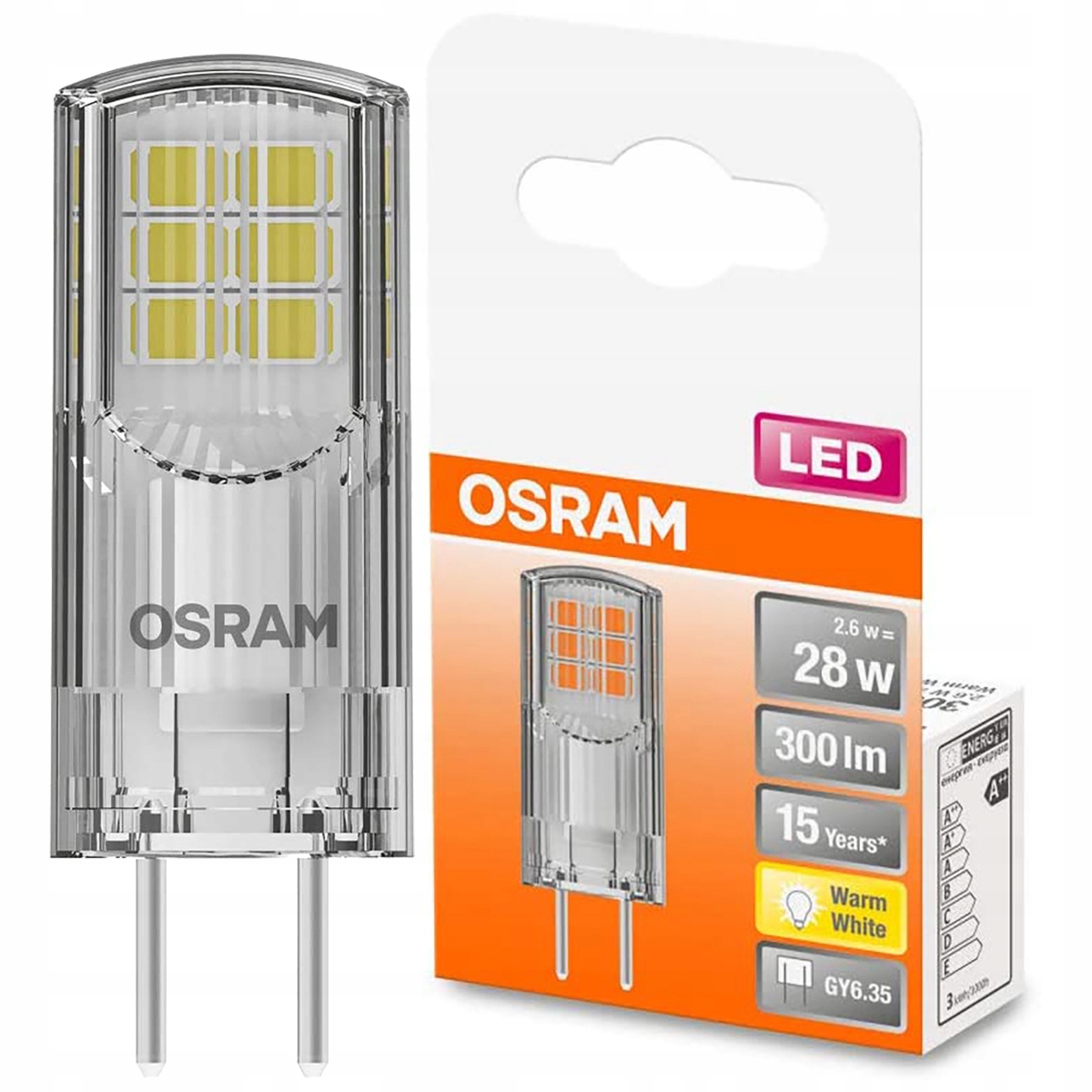 

Żarówka Led Kapsułka GY6,35 2,6W 28W 12V Osram