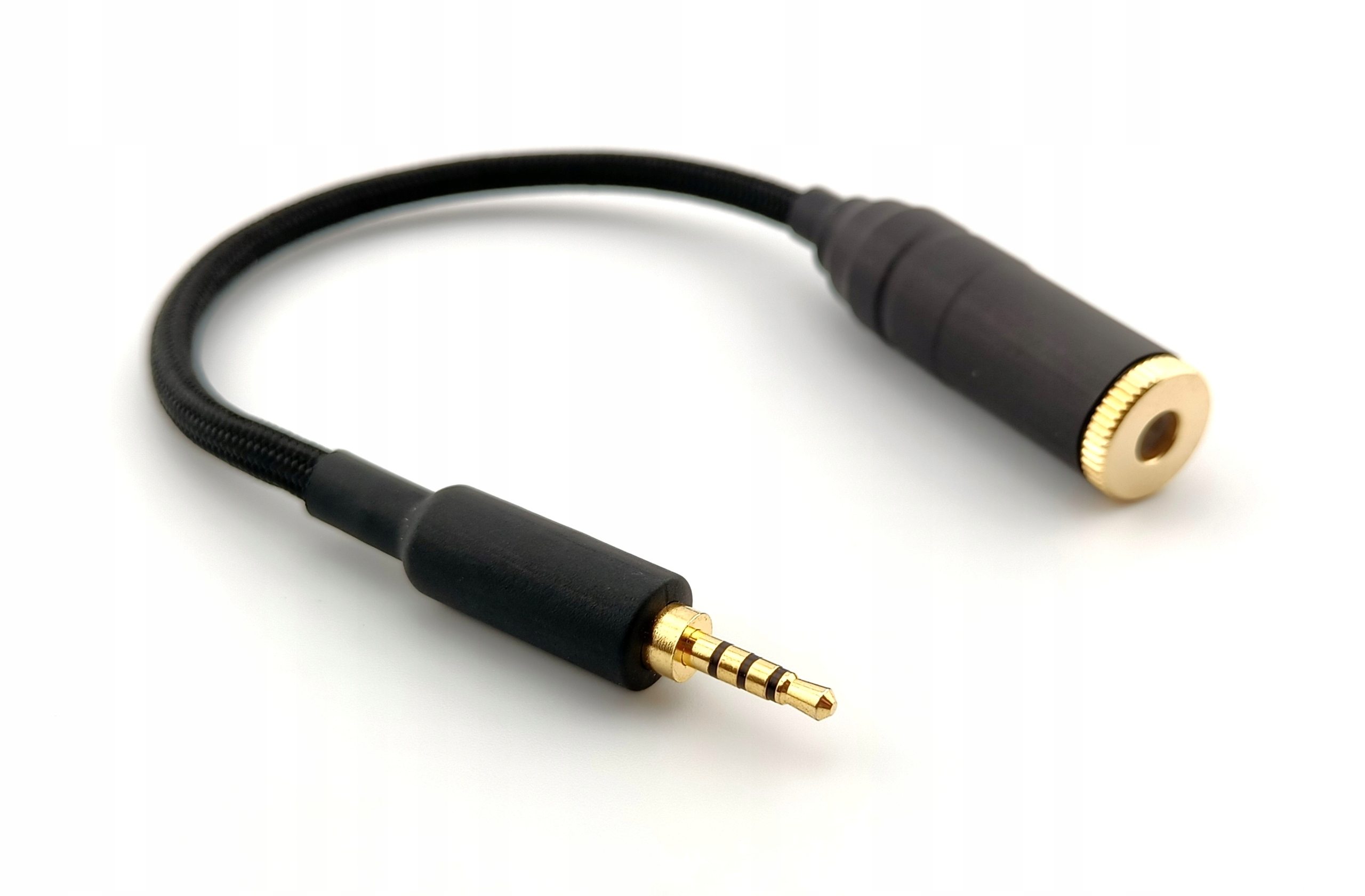 Vyvážený Adaptér 4,4 mm jack 2,5 mm rovný konektor, opletení, barvy