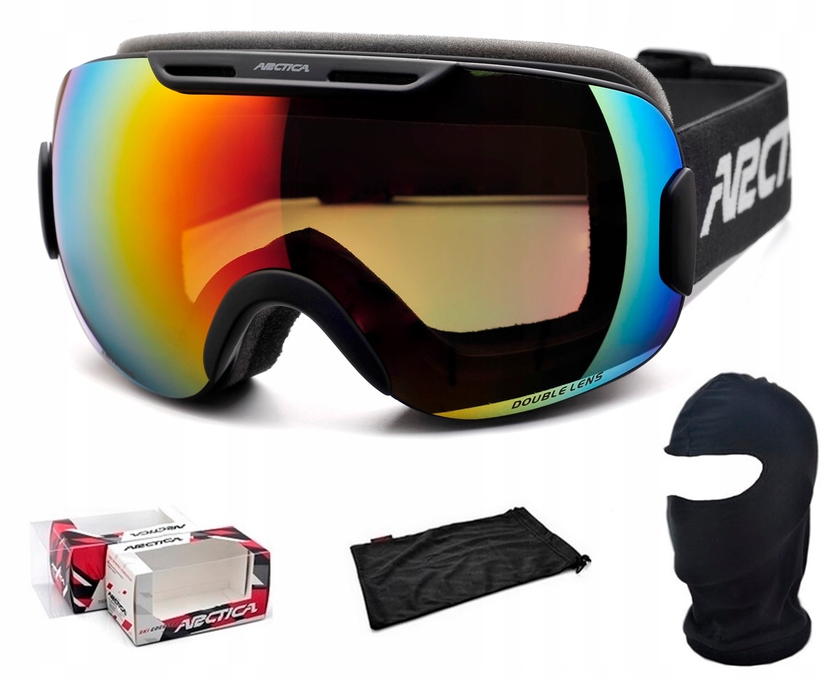 Arctica Lyžařské Brýle G-102A Nepárové Dvojité Sklo Zrcadlo Kat. 2