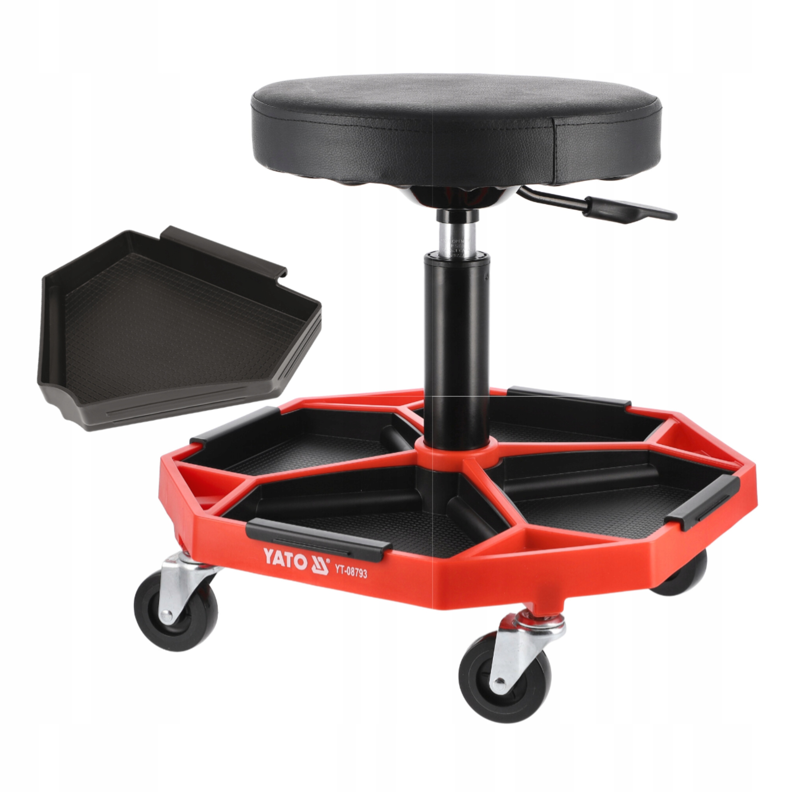 YATO SIEDZISKO WARSZTATOWE TELESKOPOWE 410-550 mm YT-08793 STOŁEK OBROTOWY