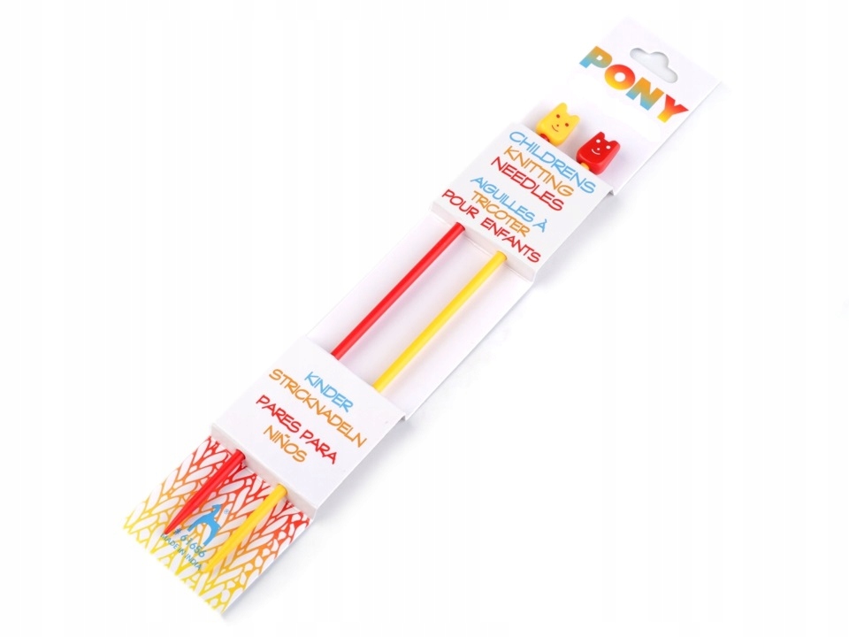Plastikowe druty dla dzieci do nauki 5mm 18cm