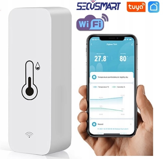 

Czujnik Wilgoci Temperatury Wifi Tuya Smart Life