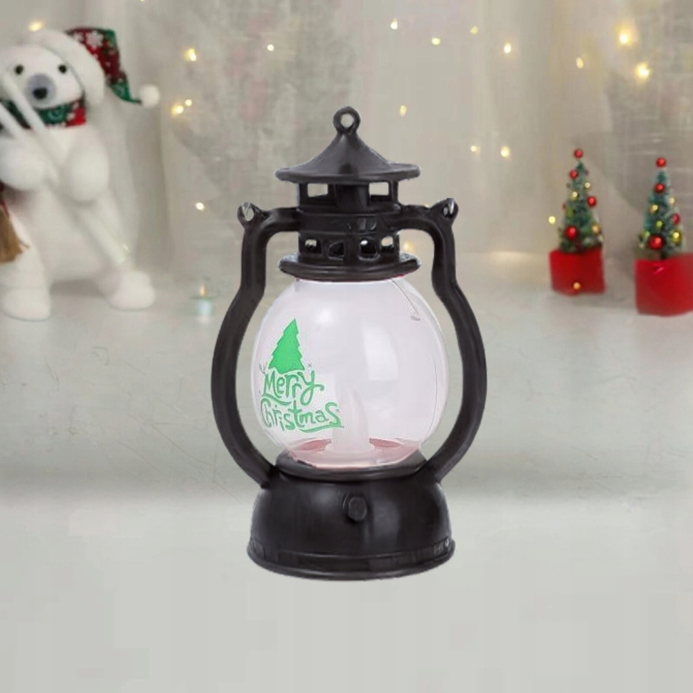 LAMPION LED 12,6 CM MERRY CHRISTMAS ŚWIECZNIK DEKORACJA OZDOBA LATARENKA Materiał plastik