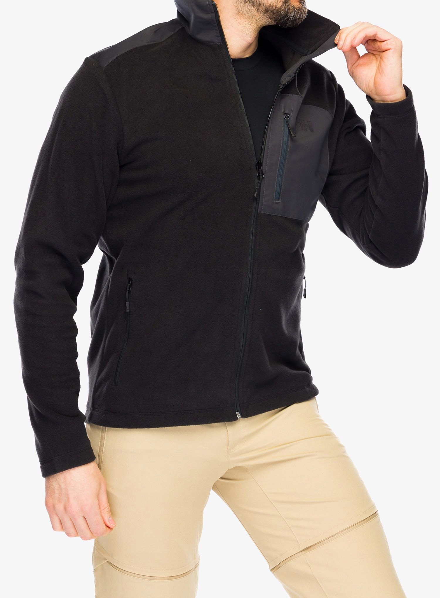 Bluza męska Helly Hansen Daybreaker Block Jacket - black/black gum L Rozmiar L