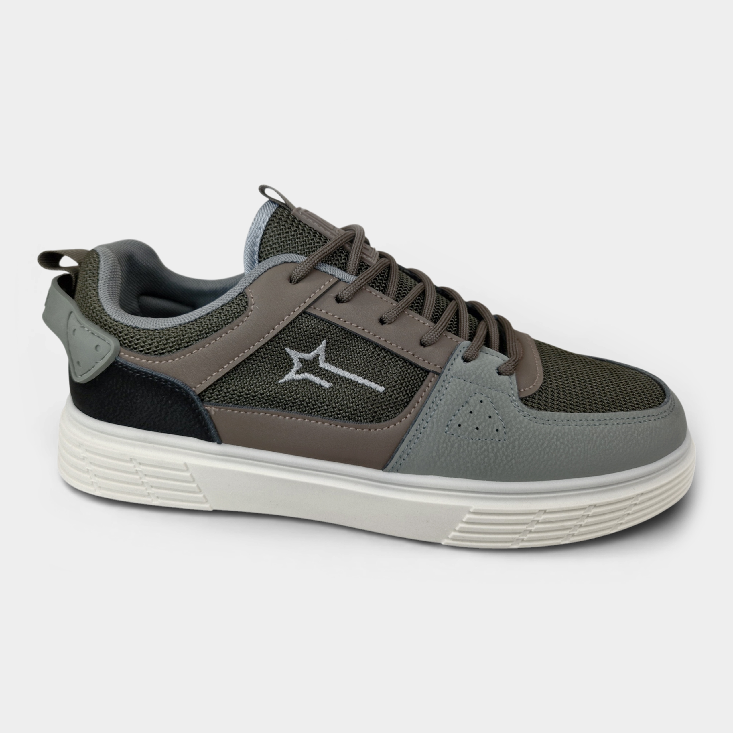 Buty sportowe męskie Big Star zielone Khaki Letnie RR174547 Sneakersy 41