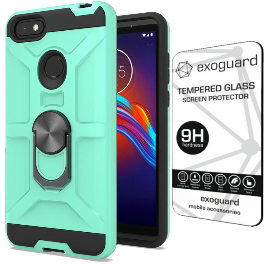 

Exoguard Case Etui Pancerne+szkło do Moto E6 Play