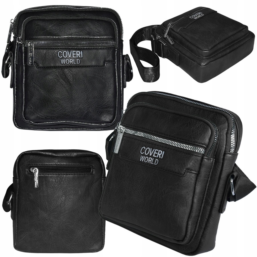 Černá Taška Přes Rameno Z Ekologické Kůže