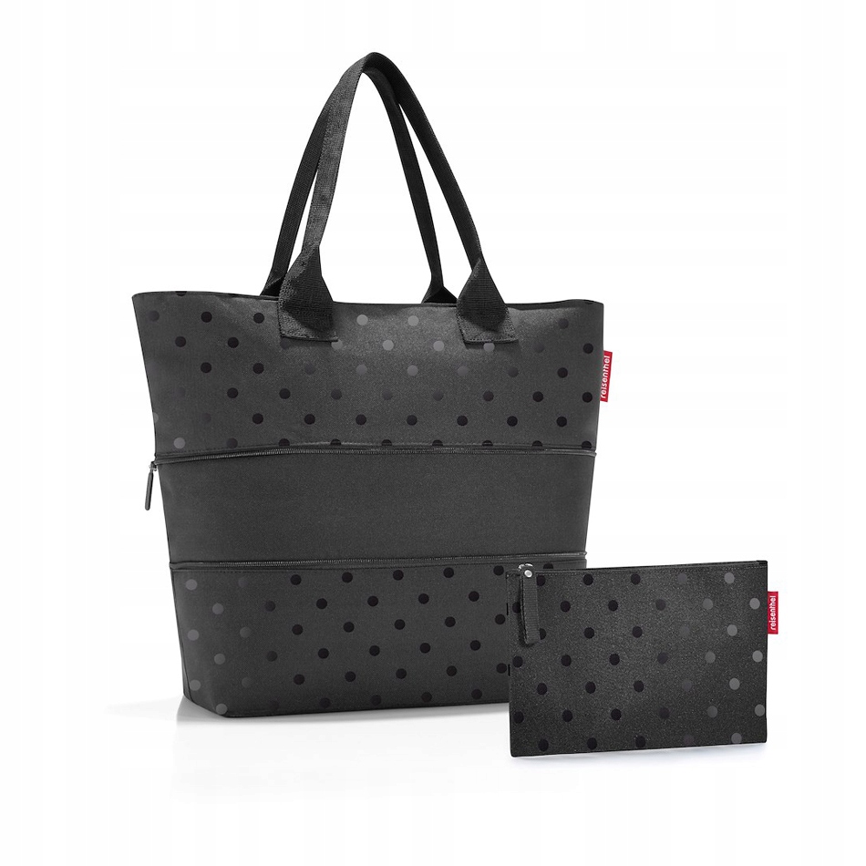 Dárková sada: taška Shopper sáček Glossy dots black Reisenthel