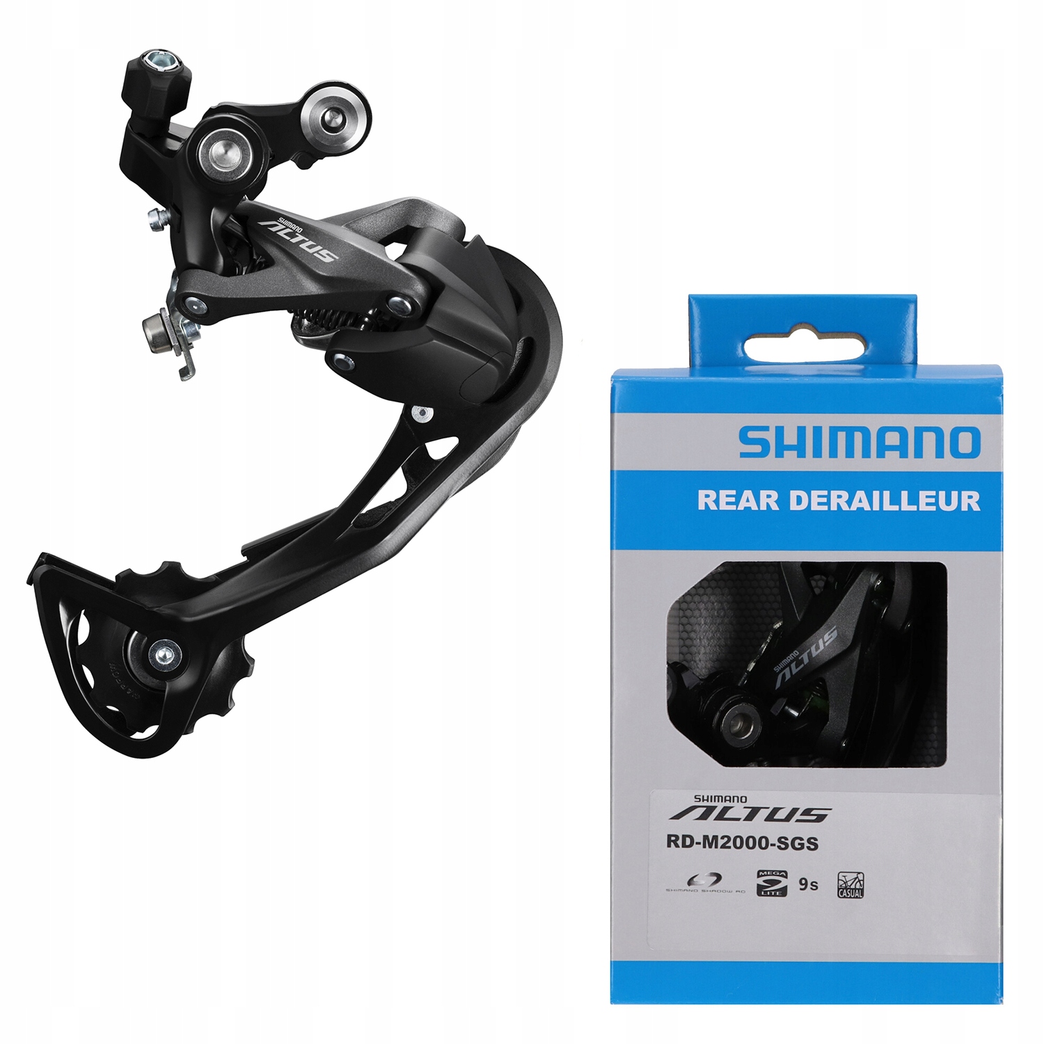 

Shimano RD-M2000 Przerzutka tył 9s Altus Shadow
