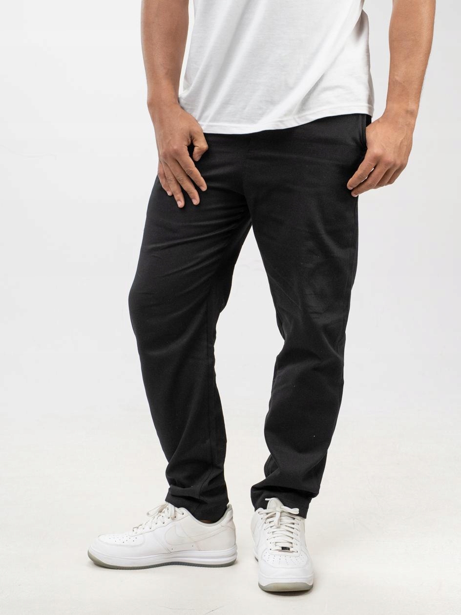 Kalhoty Jigga Wear Chino Logo Black vel. XL