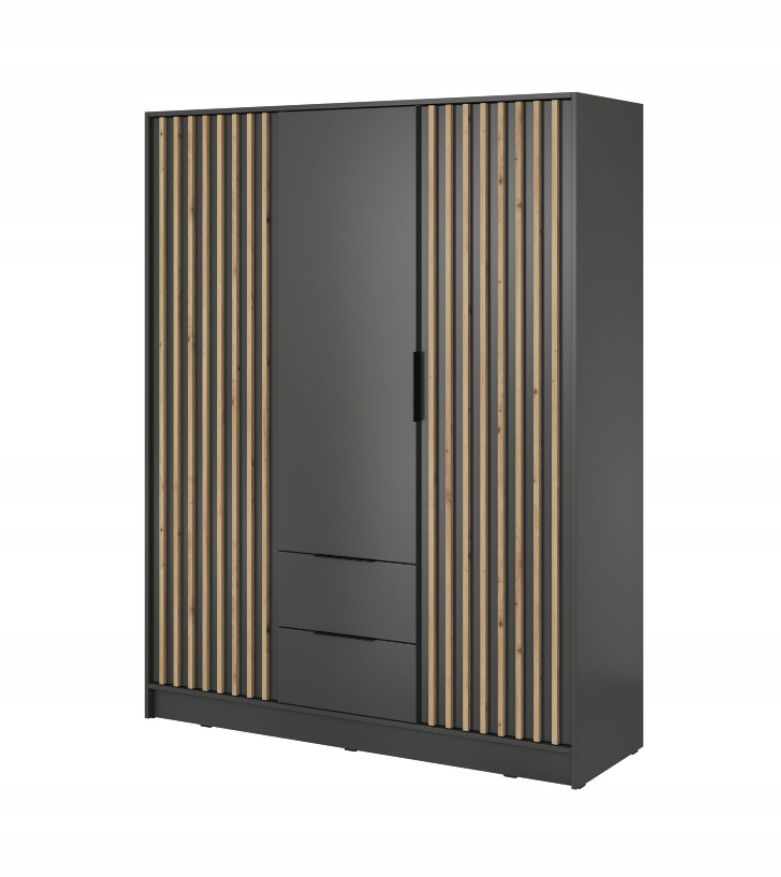 Szafa Lamele 155cm Dąb Artisan NELA PS Głębokość mebla 51.1 cm