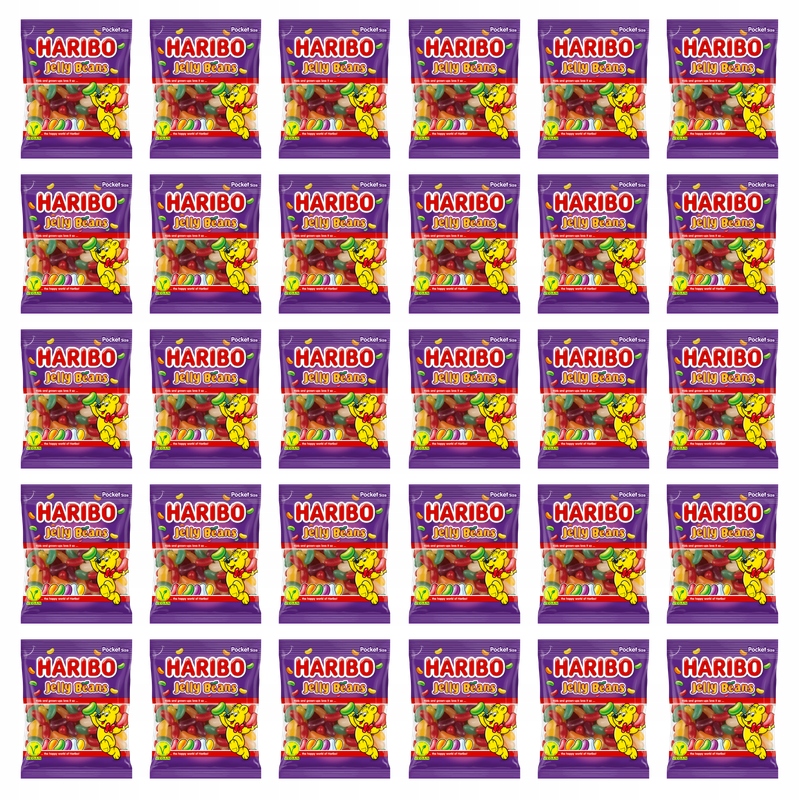 Żelki Haribo Jelly Beans 80g X30