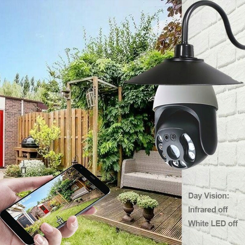 KAMERA OBROTOWA GNIAZDO E27 IP65 PTZ Wifi IP 5Mpix Tuya/iOS/ANDROID Rozdzielczość 2 Mpx