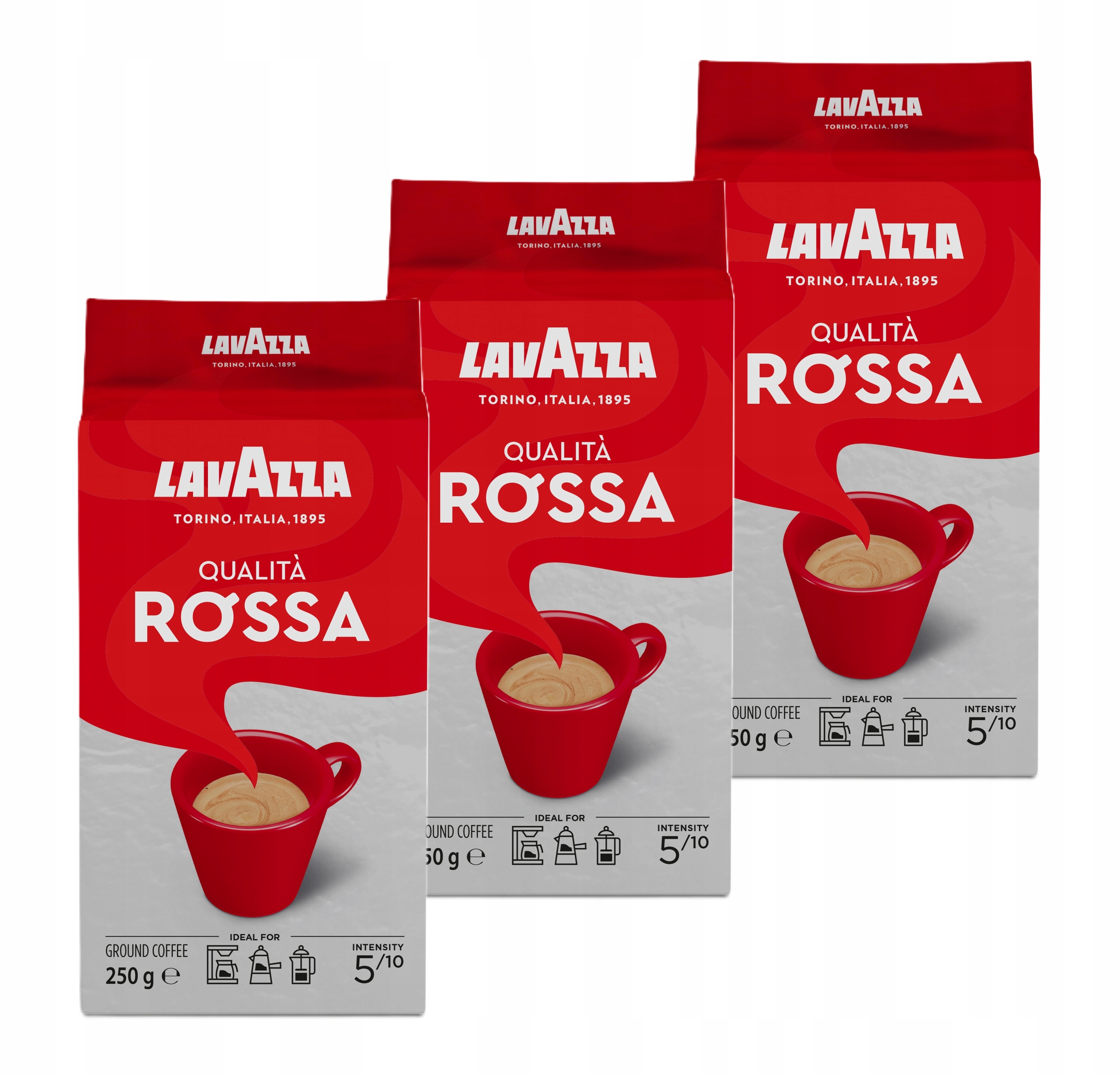 Kawa mielona Lavazza Qualita Rossa 3x 250g