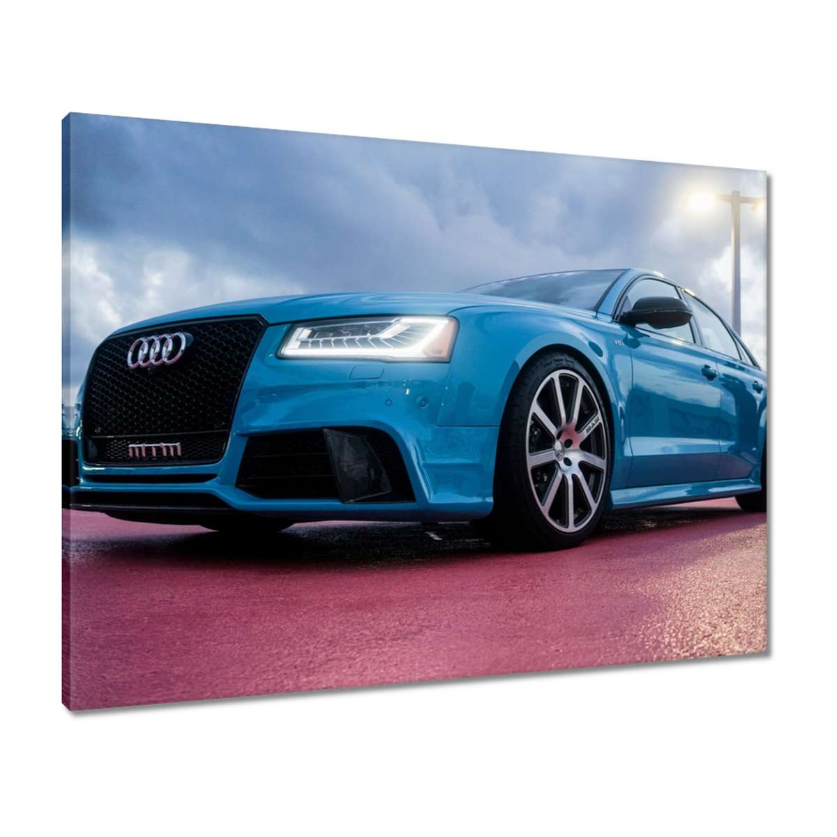 Obrazy 80x60 Modré Audi
