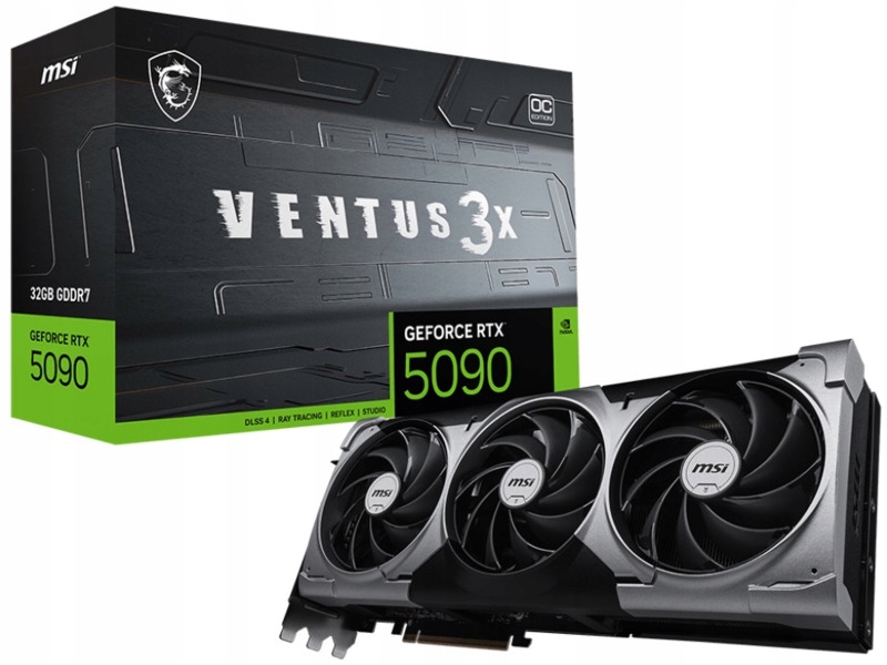 Karta graficzna MSI GeForce RTX 5090 Ventus 3X OC 32GB GDDR7 DLSS4