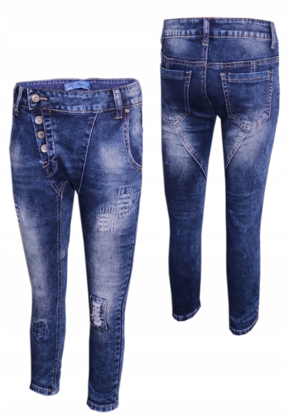 Spodnie chłopięce jeansy 110-116