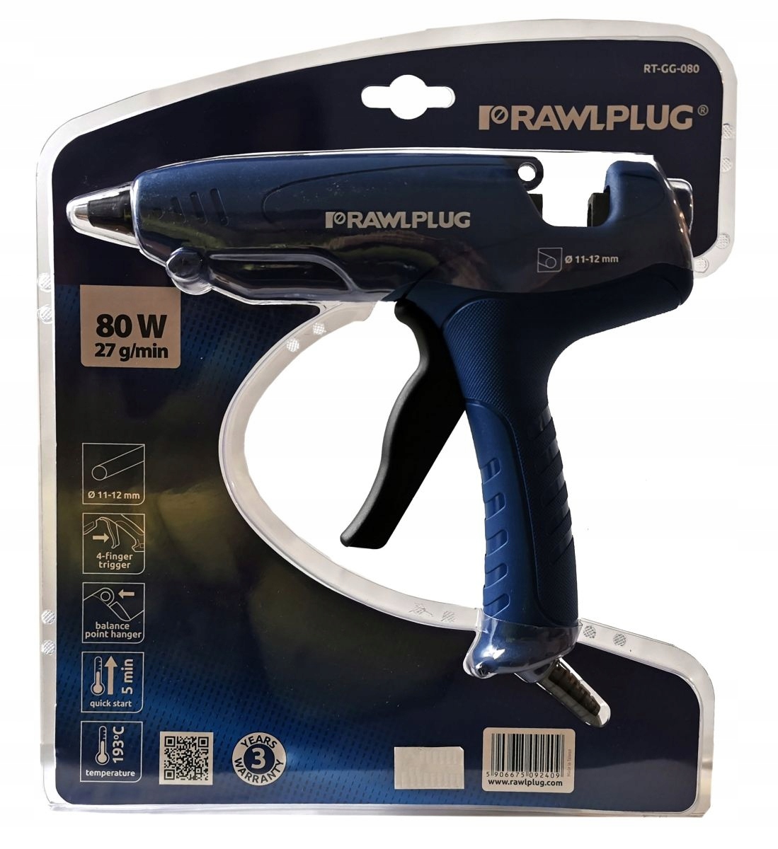 Pistolet do kleju 80W RT-GG-080 Rawlplug Marka Rawlplug