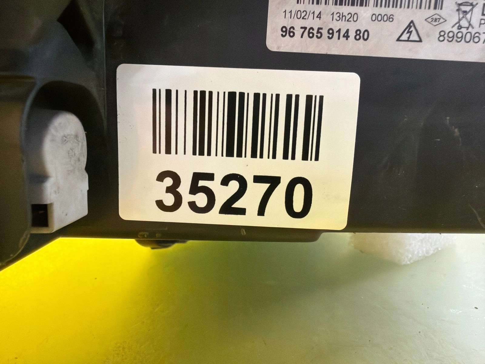 light right front Peugeot 508 2010-2014 Xenon Led 9676591480