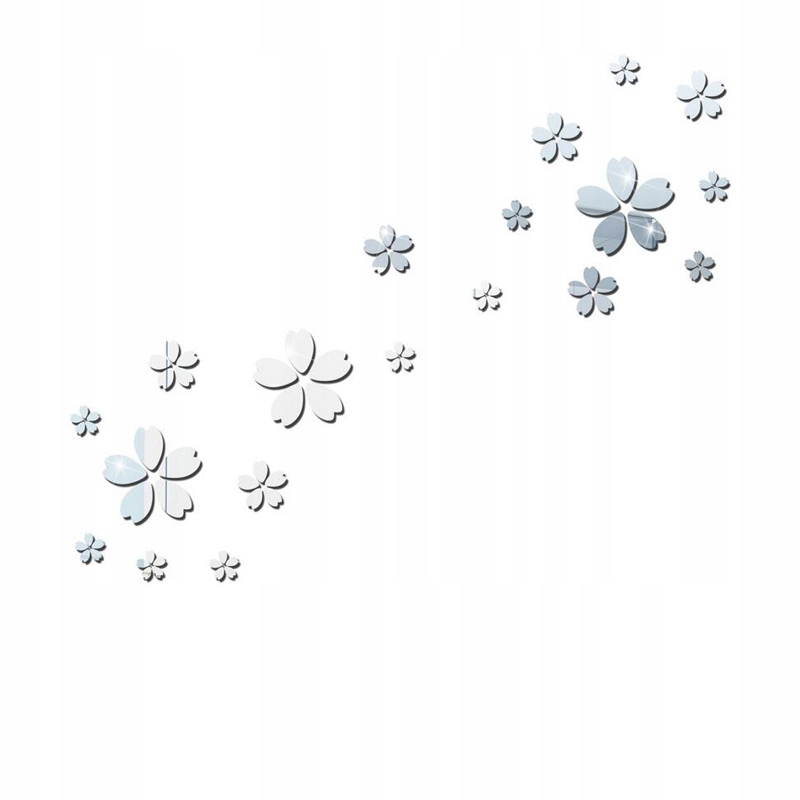 

Naklejki Na Ścianę Kwiat Lustrzane Lustro Salonu