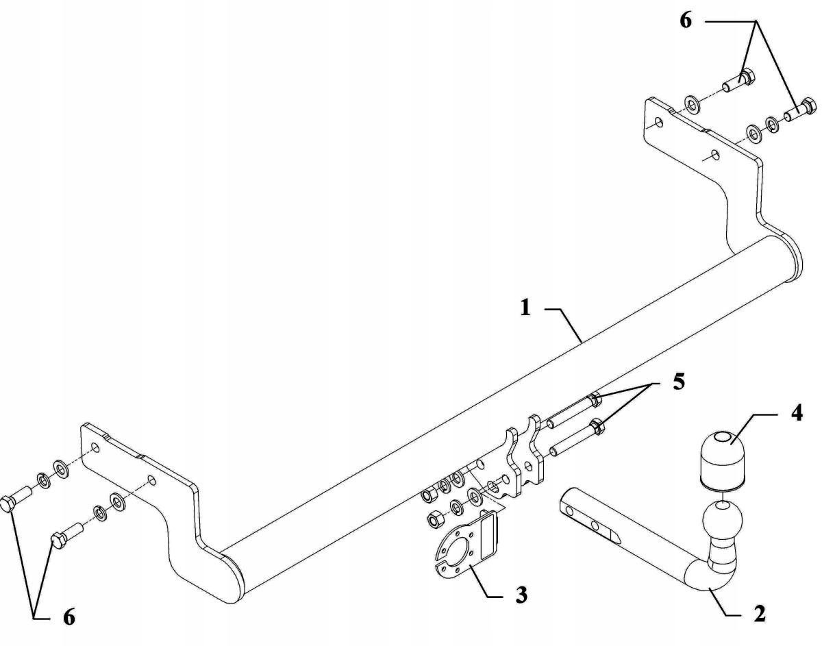 Hak holowniczy HYUNDAI ACCENT 1994-1999 7pin Producent Auto-hak
