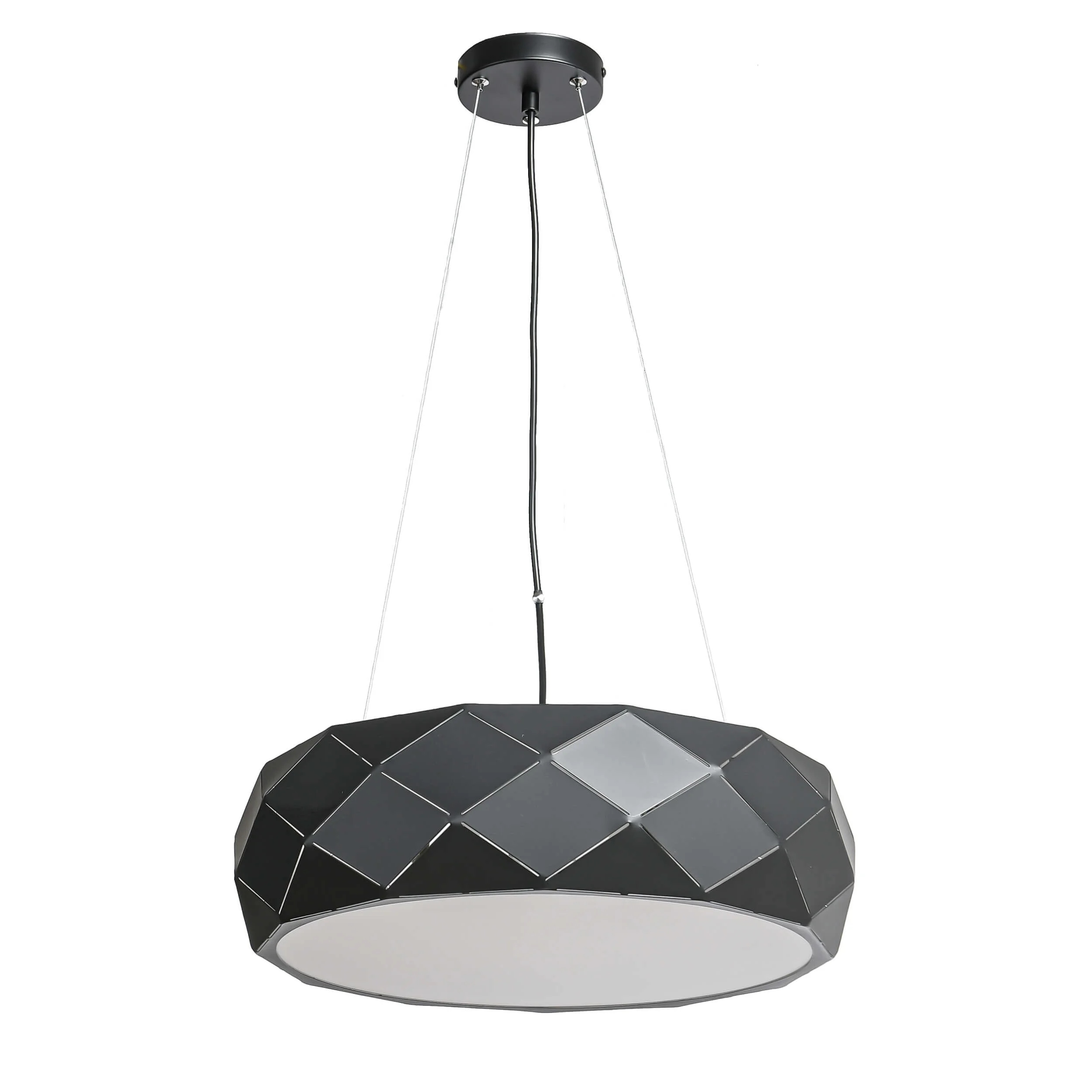Závesná lampa Reus 3xE27 čierna kovová moderná Light Prestige