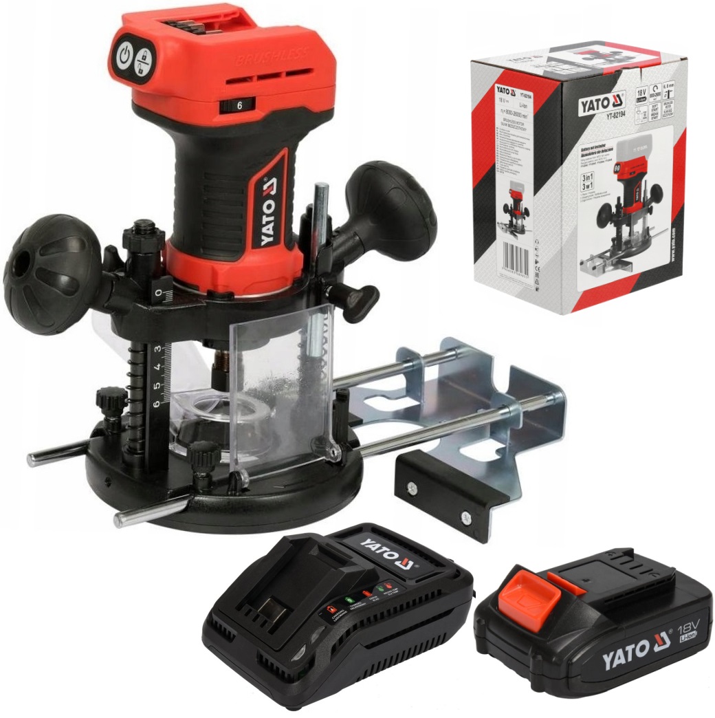 YATO FREZARKA GÓRNOWRZECIONOWA KRAWĘDZIOWA 18V 2Ah