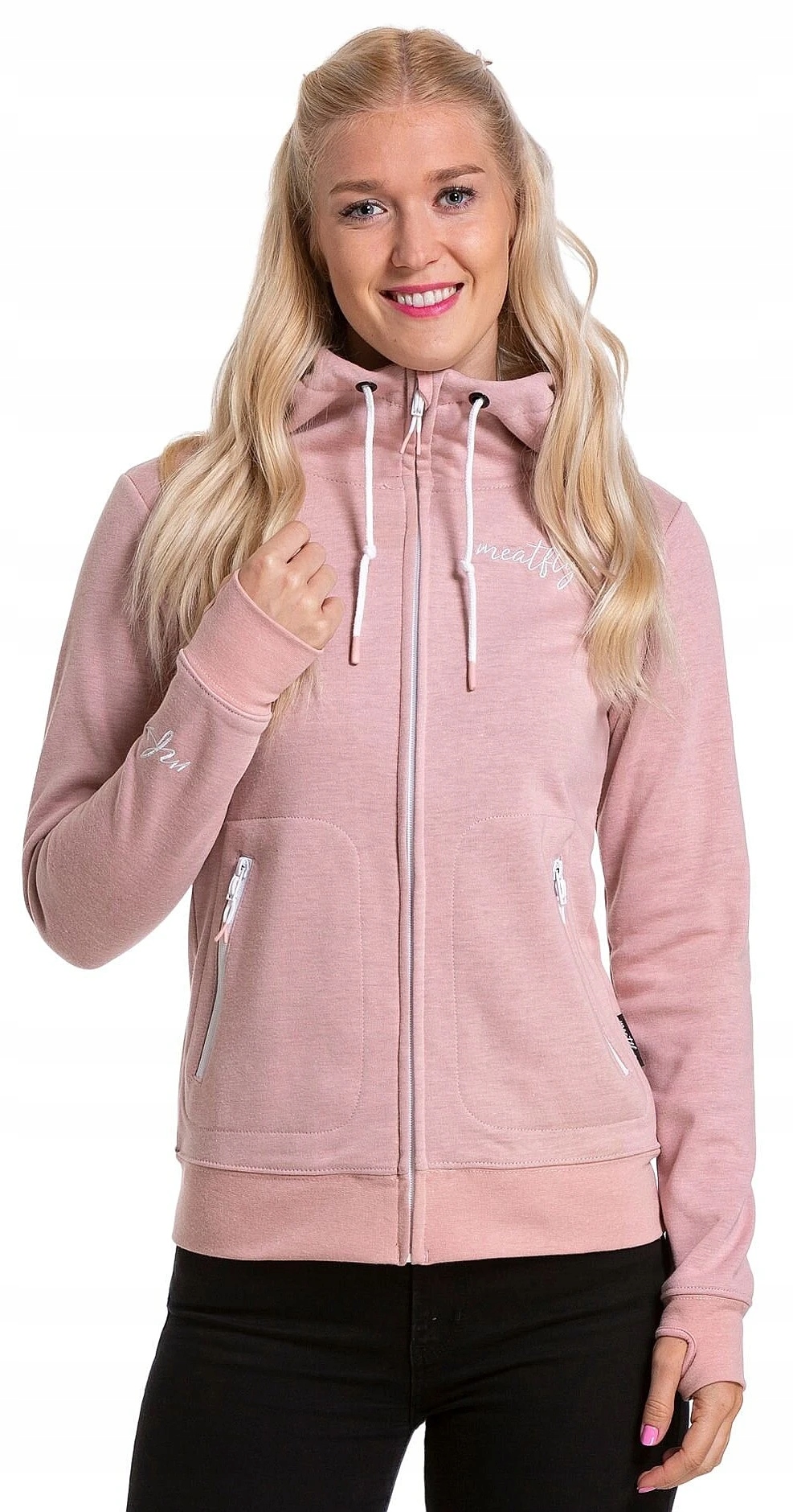 bluza Meatfly Omni Zip Pink Heather