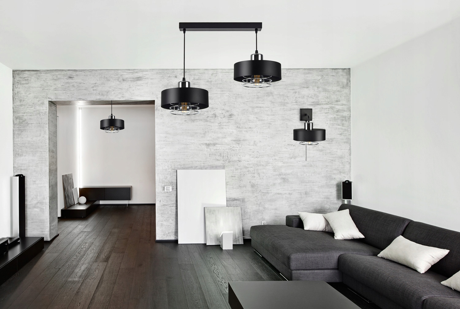 Lampa Żyrandol Led Sufitowa Wisząca VIGO II Chrom Pomieszczenie Uniwersalne