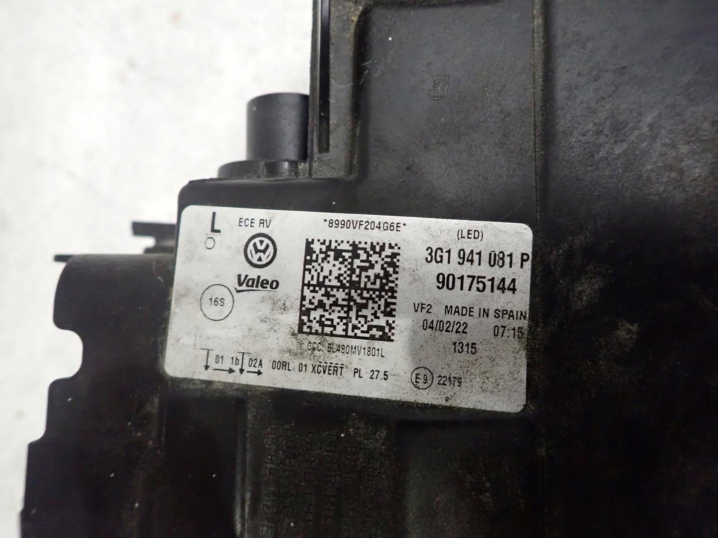 light front front left VW PASSAT B8 LIFT 2019- FULL LED 3G1941081P