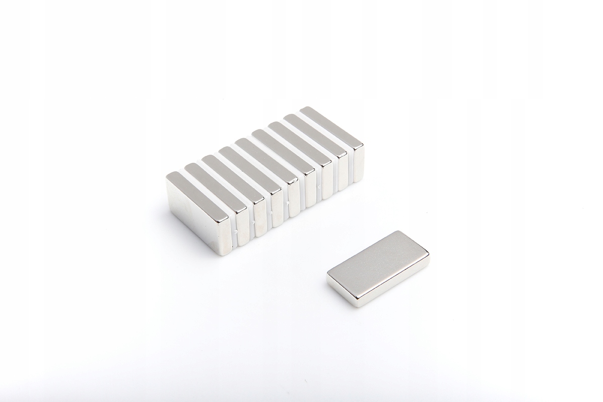 Magnet Neodymový Deskový Mpł 30x15x5 N38, sada 10 kusů