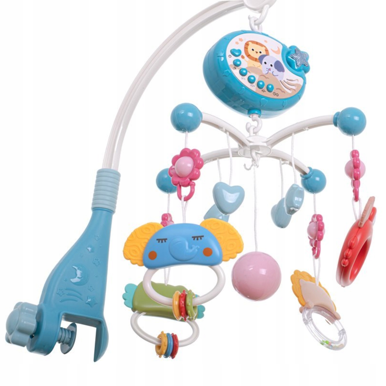 KARUZELA DO ŁÓŻKA DLA DZIECKA POZYTYWKA Regulacja głośności PILOT NIEBIESKA EAN (GTIN) 7640141279601