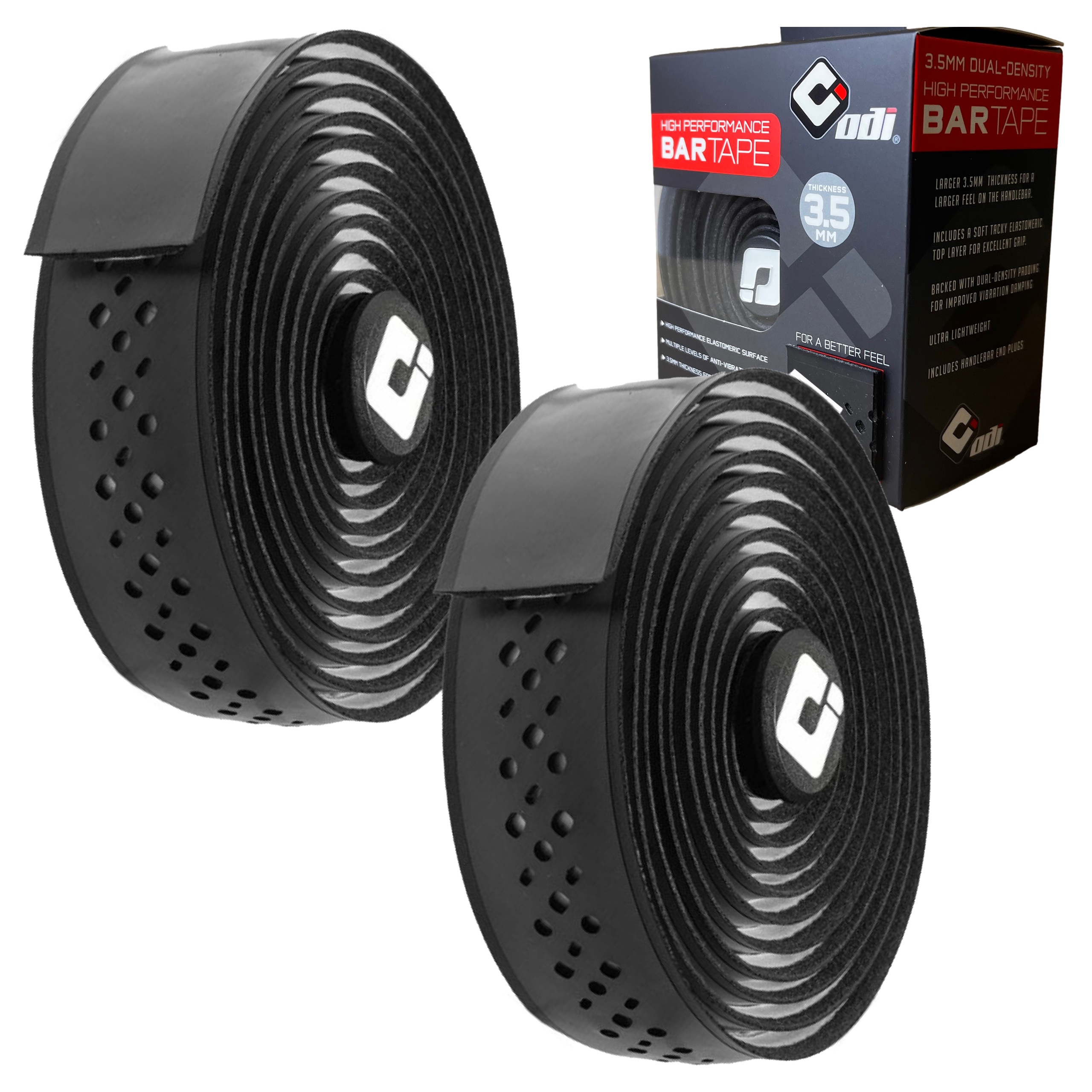 Owijka Kierownicy Rowerowej Komfortowa Gravel Szosa Odi Czarna 3.5mm