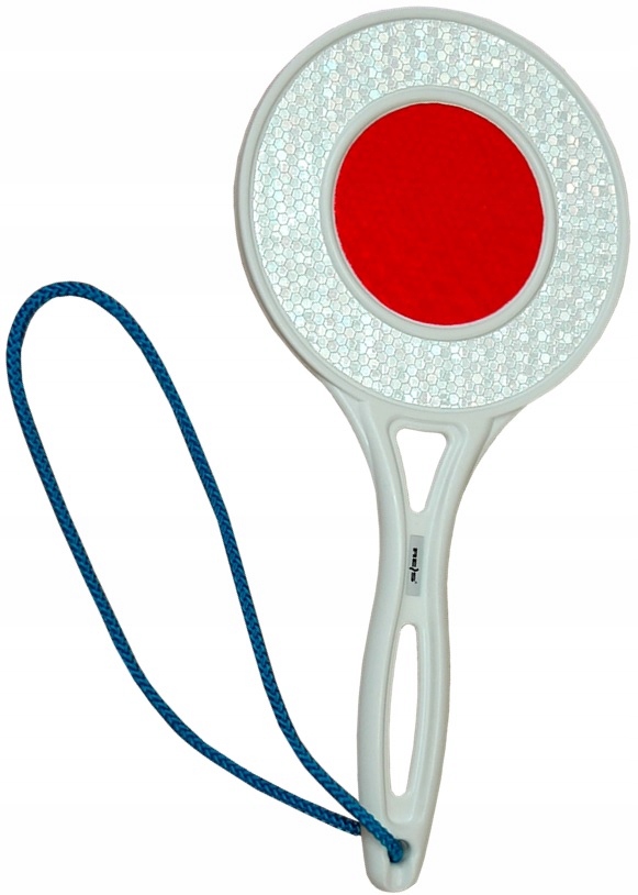 LIZAK DO KIEROWANIA RUCHEM TARCZA DO ZATRZYMYWANIA Kolor czerwony