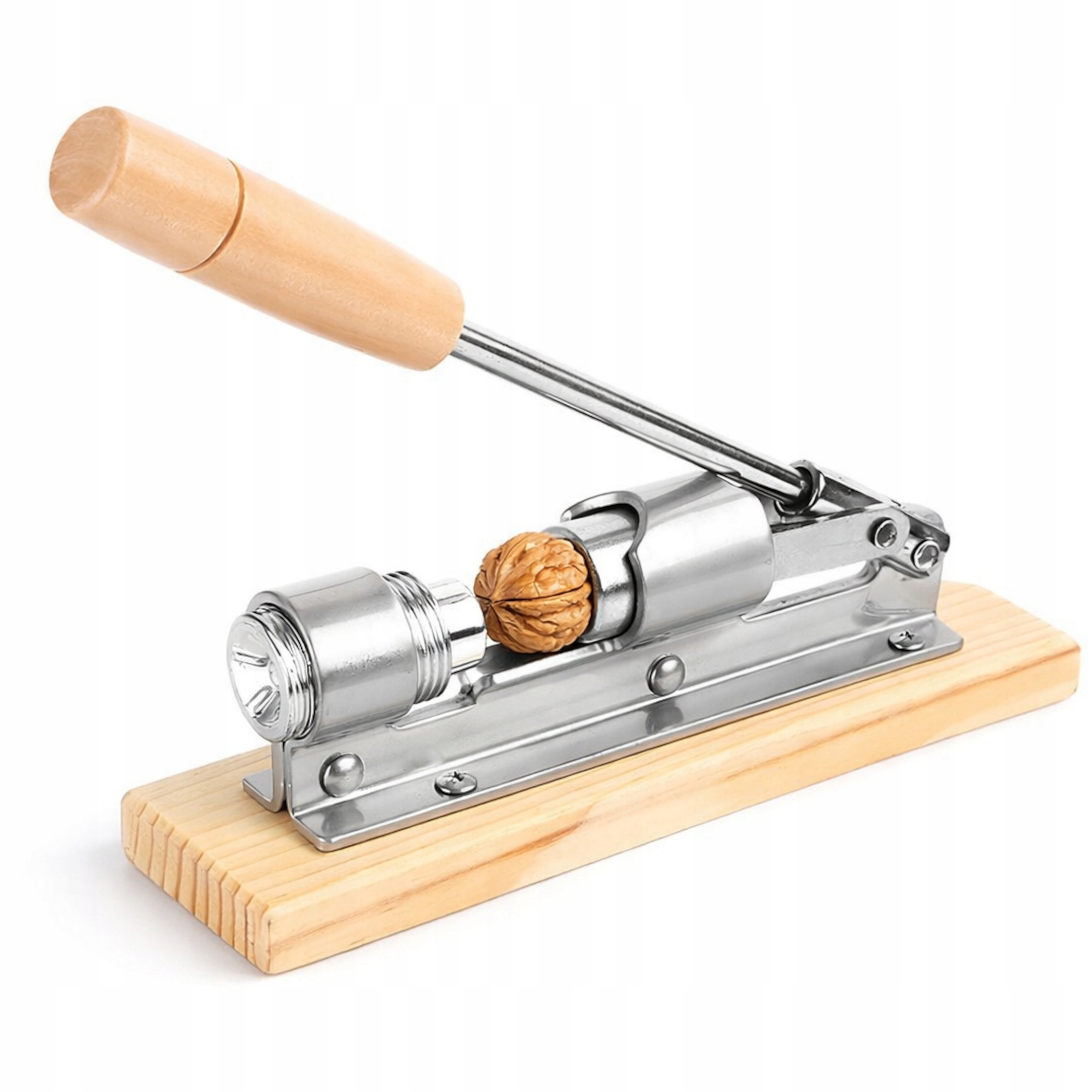 DZIADEK DO ORZECHÓW NA PODSTAWIE MOCNY STALOWY ZGNIATACZ RĘCZNY