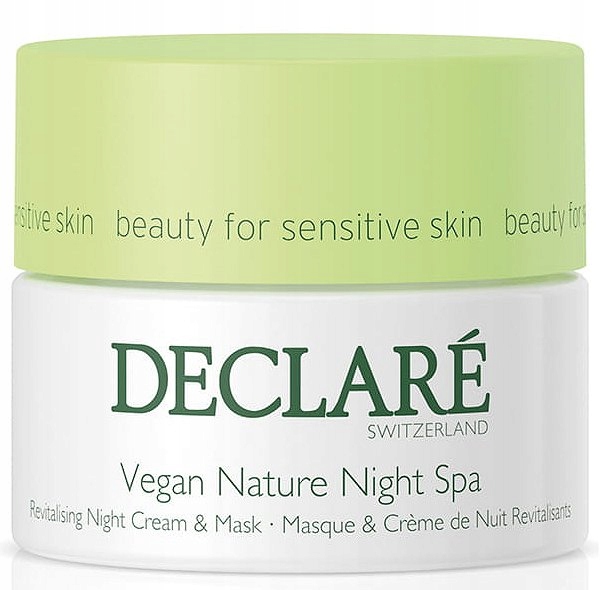 Declare Nature Veganská Krémová Maska Na Noc 50 ML