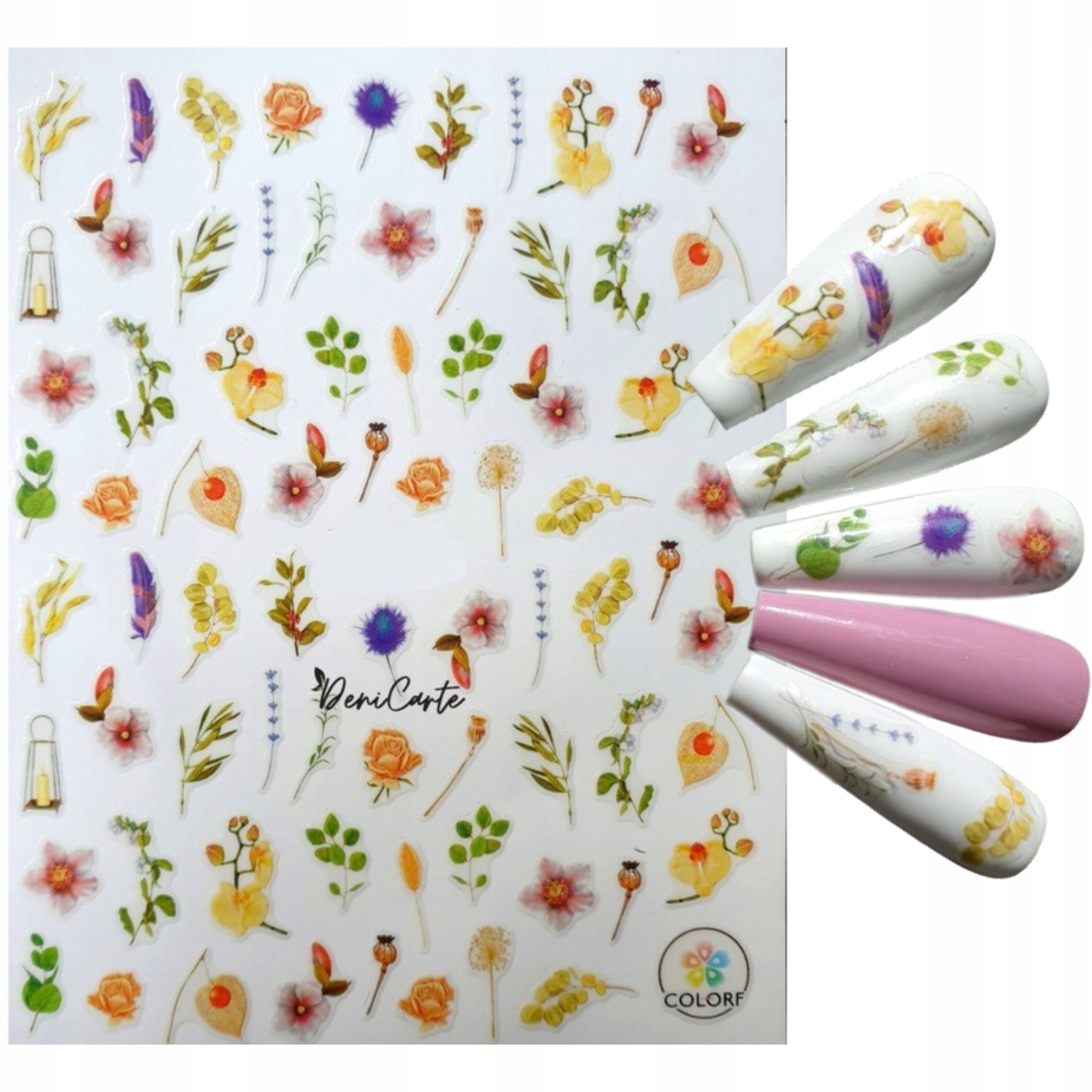 NAKLEJKI NA PAZNOKCIE SAMOPRZYLEPNE DO ZDOBIEŃ