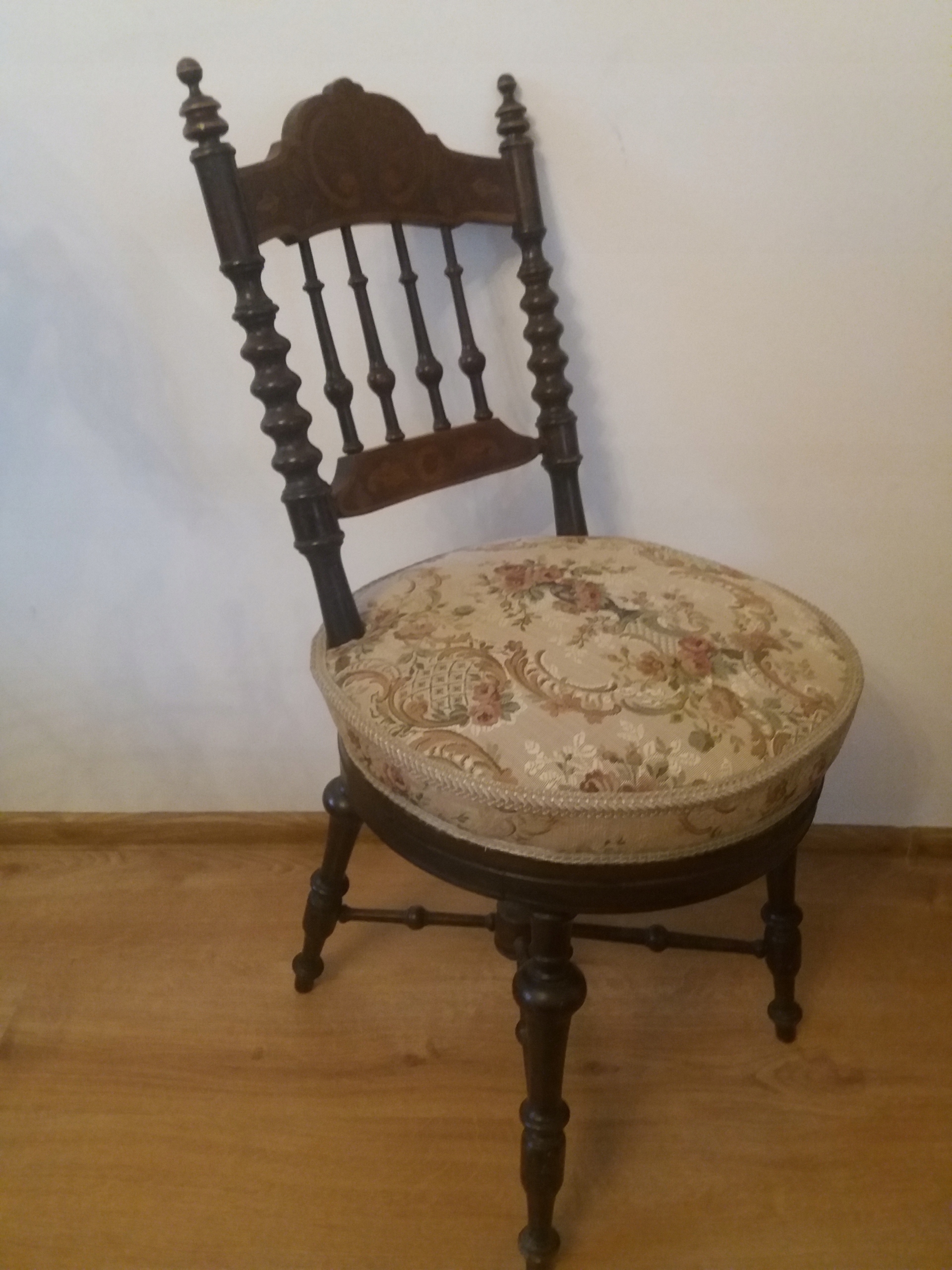SECESYJNE KRZESŁO KAPITAŃSKIE Marka inna