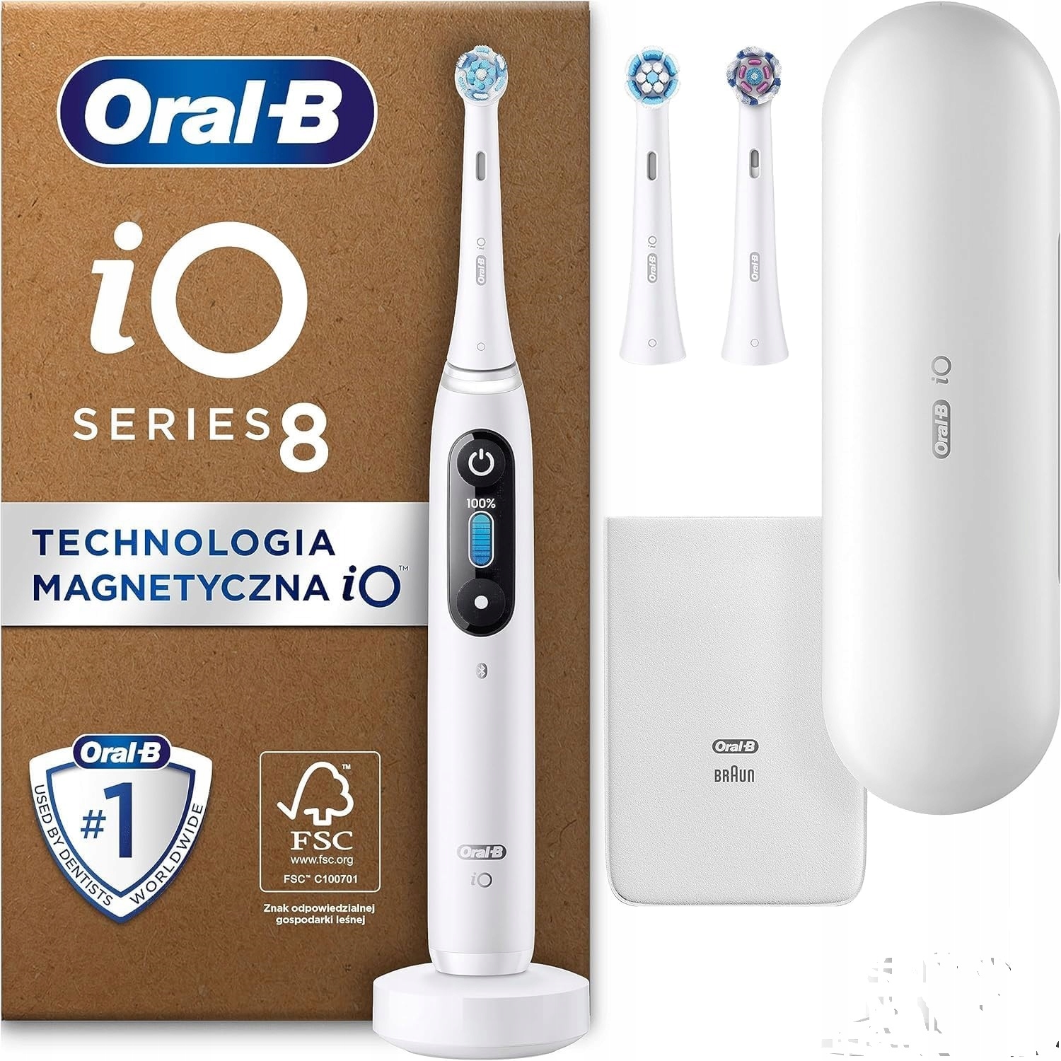 Magnetická kefka Oral-B iO 8 + 2 nástavce