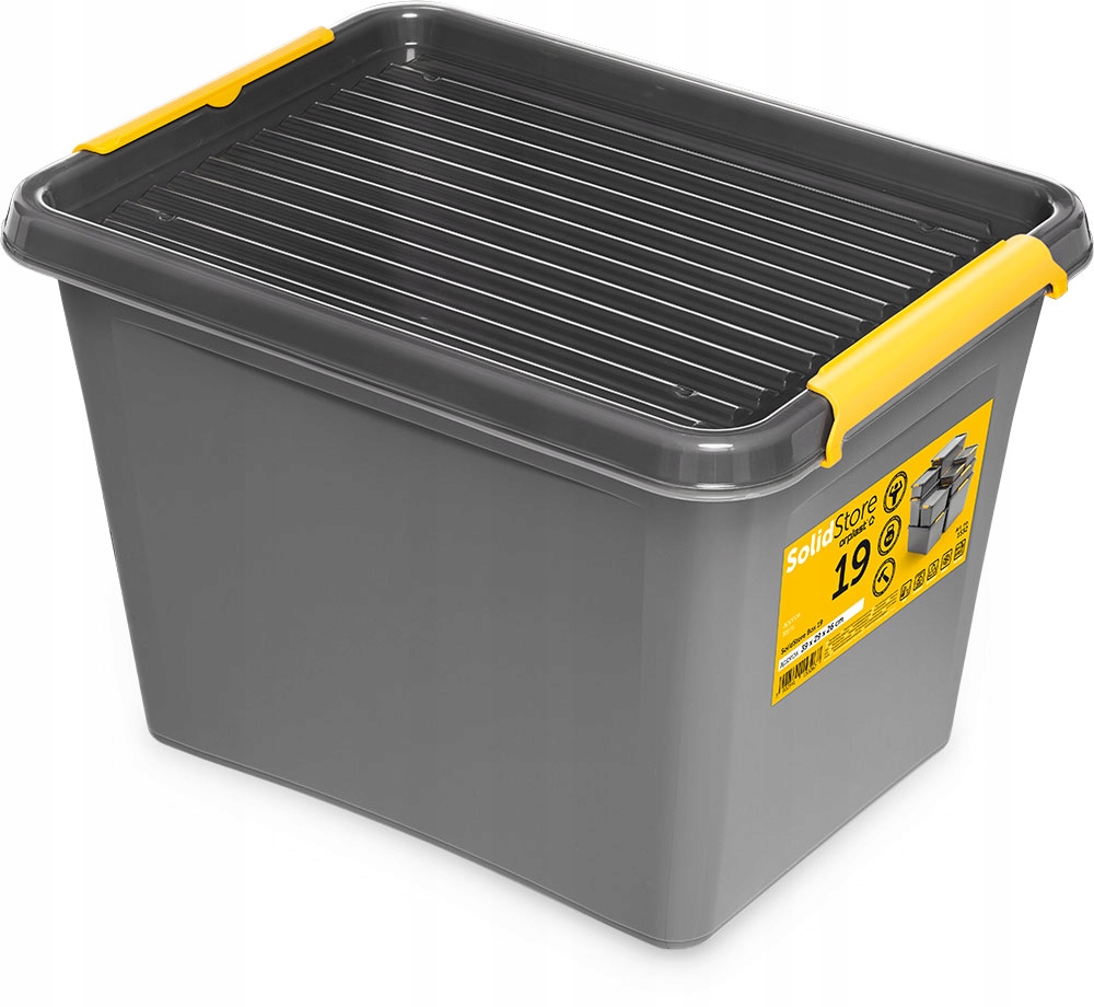 

Organizer plastikowy pudło pojemnik pokrywa 19l