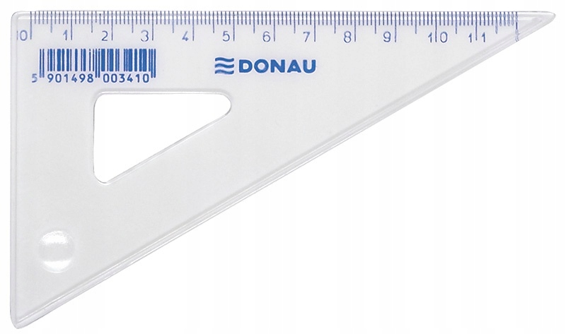 

Ekierka Donau mała 12cm 60° transparentna