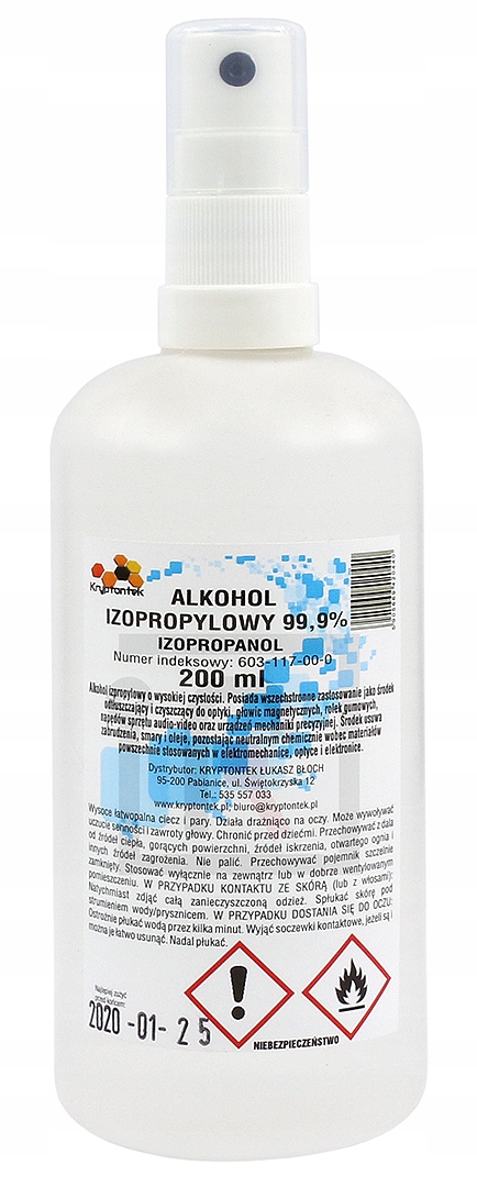 

Alkohol Izopropylowy Izopropanol 200ml Atomizer