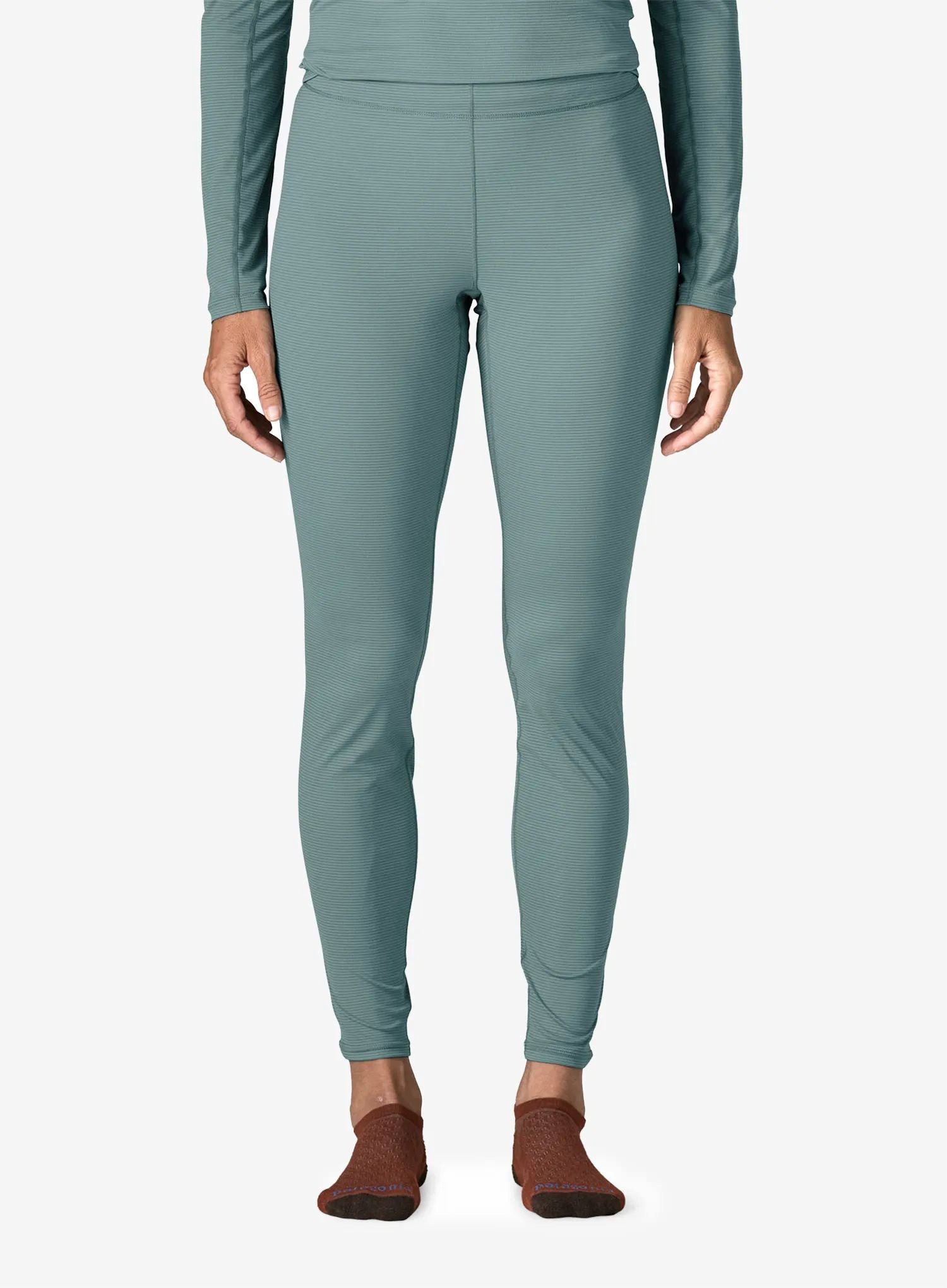 Legginsy termoaktywne damskie Patagonia Cap Lw Bottoms blue sage S