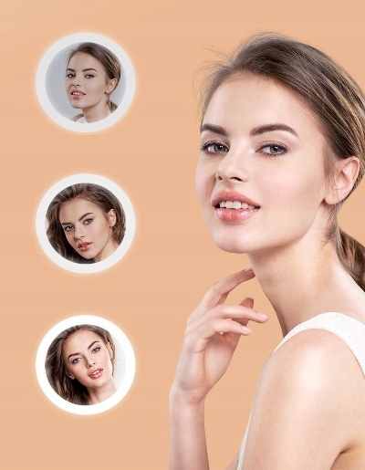 Lusterko Do Makijażu Lustro Kosmetyczne Stojące Podświetlane Z Podstawą Marka inna marka