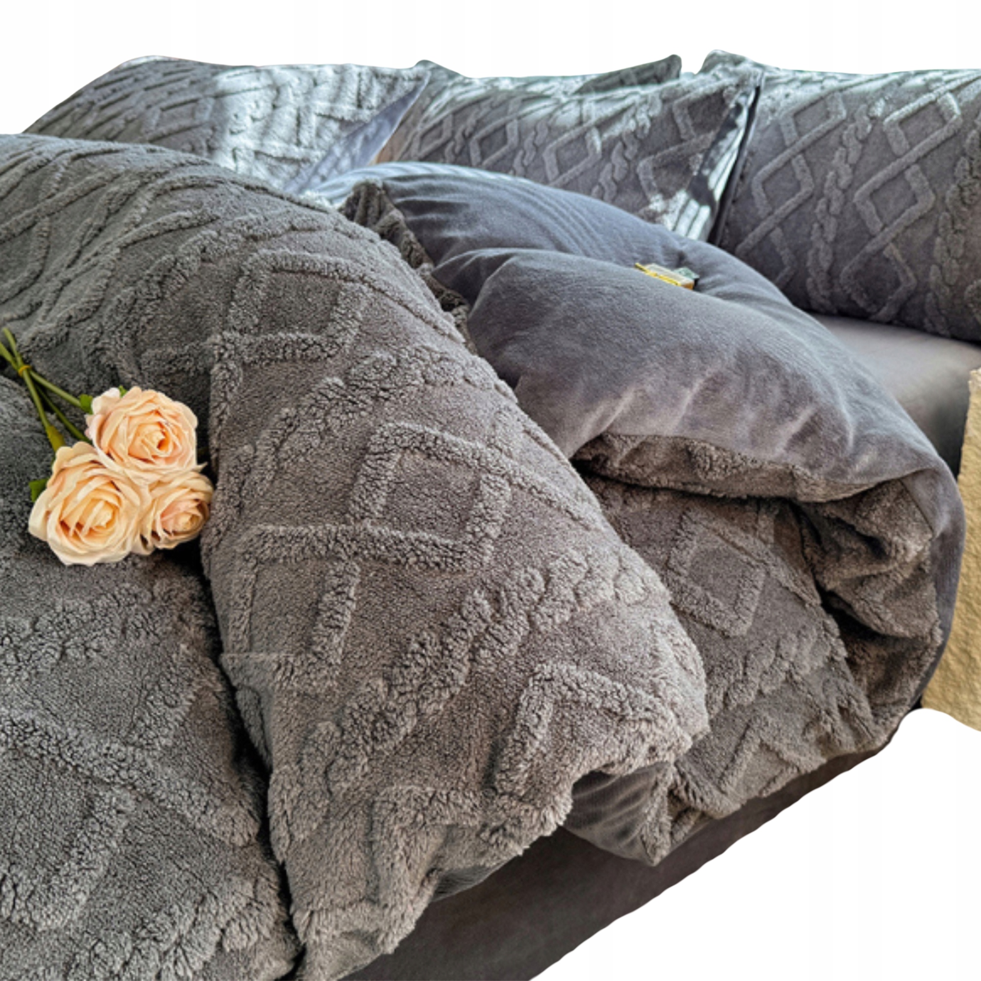 Sada Povlečení Polar Plyšová 200x220 2x 70x80 Měkká Teplá Dárek