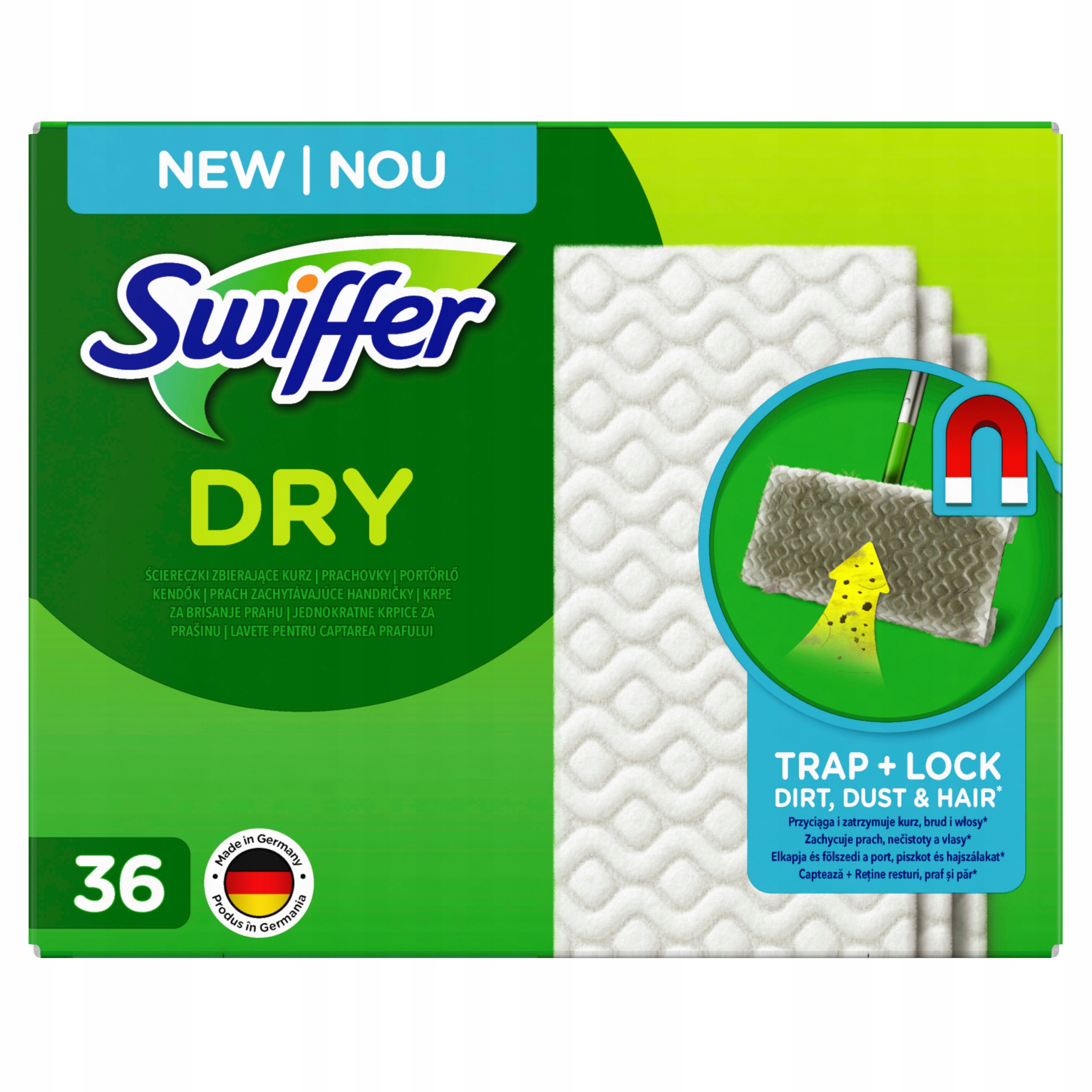 

Swiffer ściereczki wkłady do mopa suche 36szt