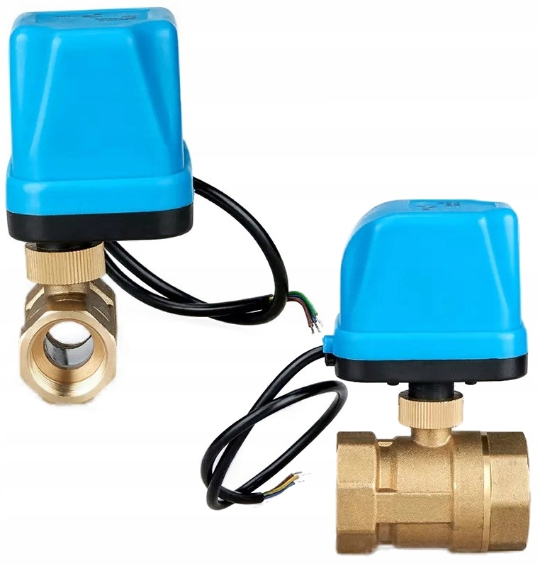 ELEKTROZAWOR KULOWY 1/2'' 230 V DN15 silownik WODY (ELEKTROZAWOR ...