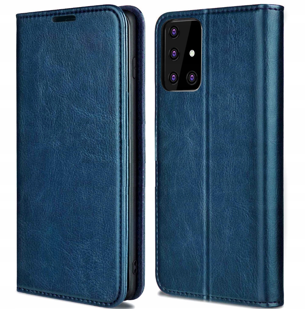 

Etui Skóra Na Magnes + Szkło do Samsung Galaxy M51